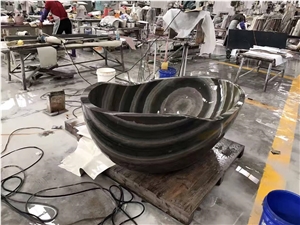 Custom Design Juparana Granite Bathtub for Hotel