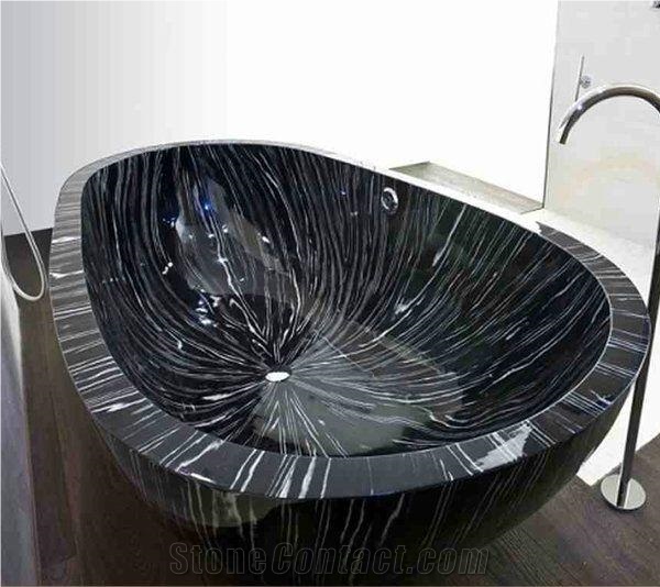 Custom Design Juparana Granite Bathtub for Hotel