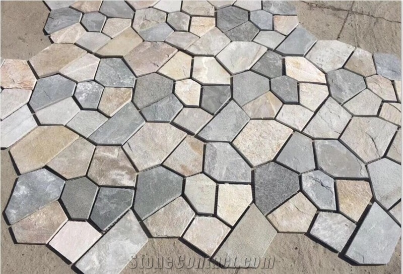 Flagstone Patio Exfoliated Losse Slate Stone Walkway Tile