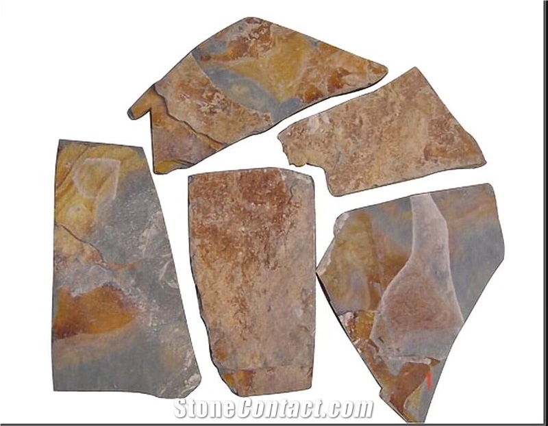 Flagstone Patio Exfoliated Losse Slate Stone Walkway Tile