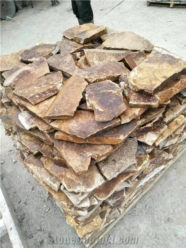 Flagstone Patio Exfoliated Losse Slate Stone Walkway Tile