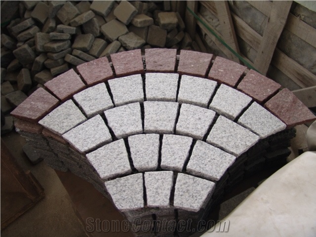 Flagstones Paving Granite White Paving Cube Stone