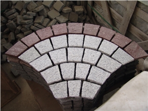 Flagstones Paving Granite White Paving Cube Stone