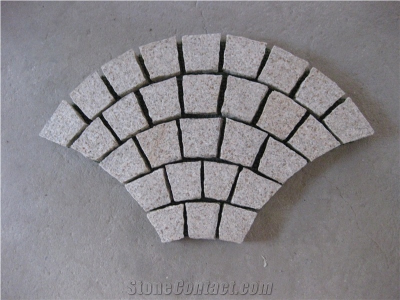 Flagstones Paving Granite White Paving Cube Stone