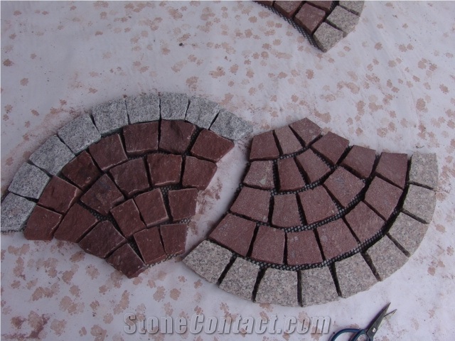 Flagstones Paving Granite White Paving Cube Stone