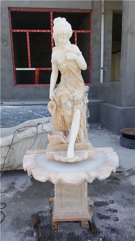 Marble Handcarved Western Human Statue,Outdoor Figure Sculpture