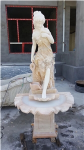 Marble Handcarved Western Human Statue,Outdoor Figure Sculpture