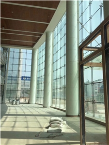 Nano White Slab Crystallized Column Artificial Stone