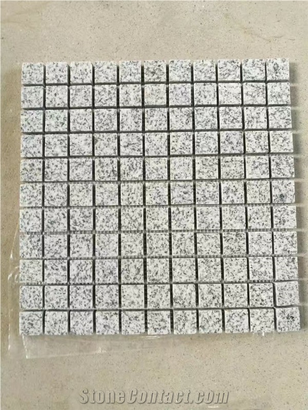 Polished Granite Mosaic Pattern,Grey Granite Square Shape Mosaics
