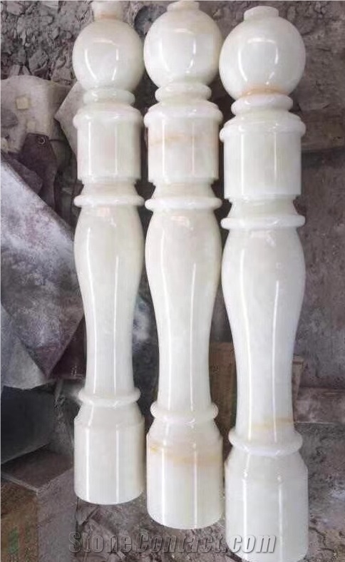 White Marble Balustrade Railings