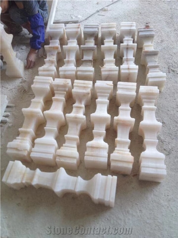 White Marble Balustrade Railings