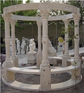 White Marble Pavilions Garden Gazebo Sculptured Gazebo Outdoor Gazebo