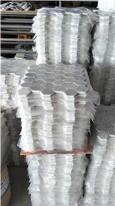 Carrara White Marble Hexagon Mosaic Tile Natural Decorative Stone