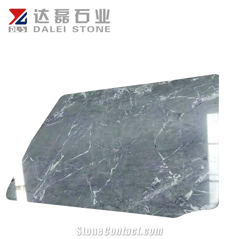 China New Dark Grey Marble Stone Slab Wall Tiles Floor Tiles