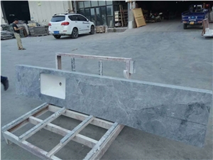 China New Dark Grey Marble Stone Slab Wall Tiles Floor Tiles