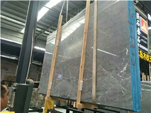China New Dark Grey Marble Stone Slab Wall Tiles Floor Tiles