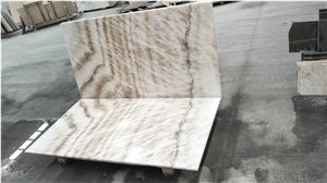 Natural Bookmatch Stone Wooden Ice Onyx