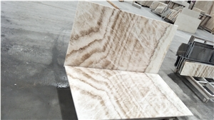 Natural Bookmatch Stone Wooden Ice Onyx