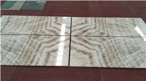 Natural Bookmatch Stone Wooden Ice Onyx