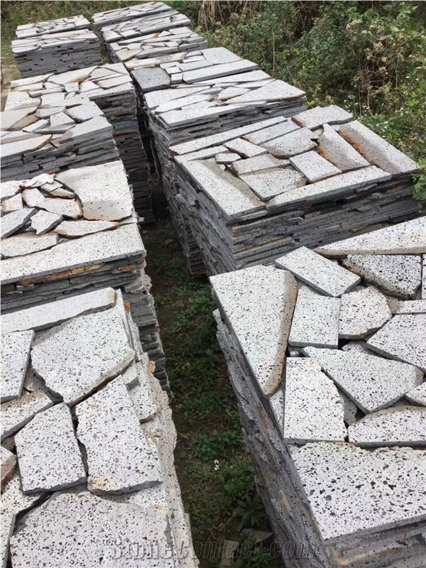 Black Lava Stone Flagstone