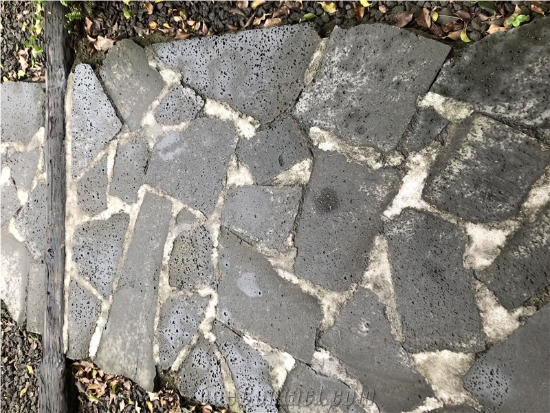 Black Lava Stone Flagstone