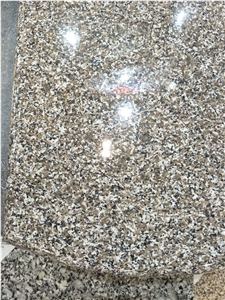 China Brown Granite Lotus Brown Tombstone