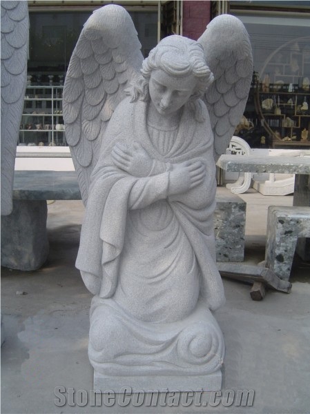 G603 Granite Angle Human Sculpture
