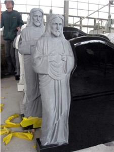 G603 Granite Angle Human Sculpture