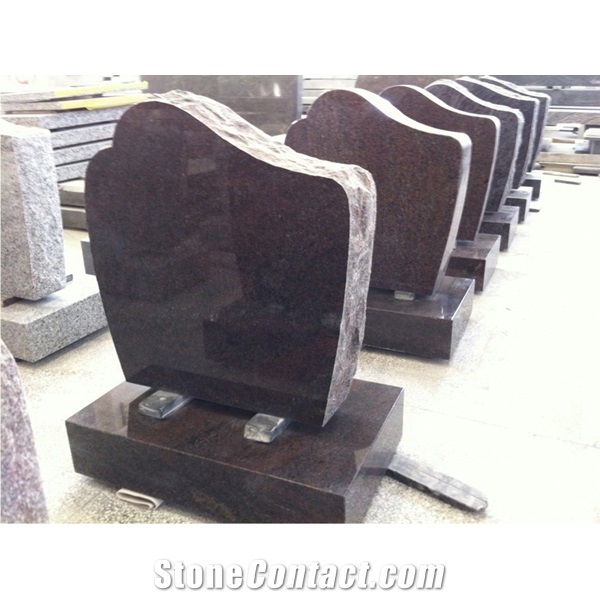 G603 Grey Granite Tombstone