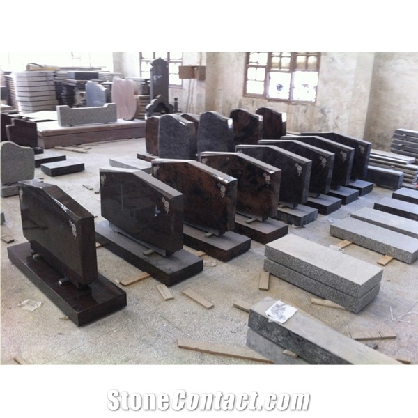 G603 Grey Granite Tombstone