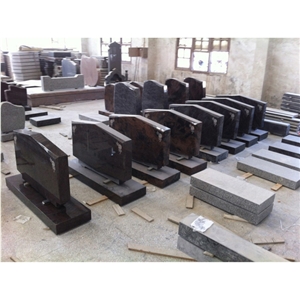 G603 Grey Granite Tombstone