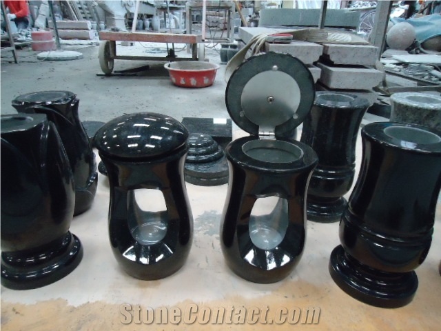 Granite Monumental Vase, Lantern