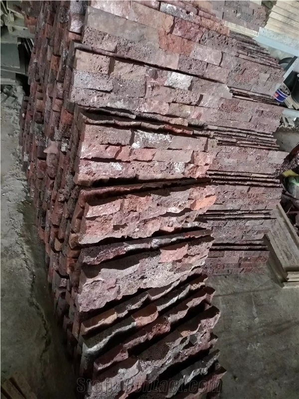 Lava Stone Red Cultured Stone