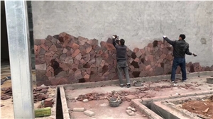 Red Lava Stone Building Stone