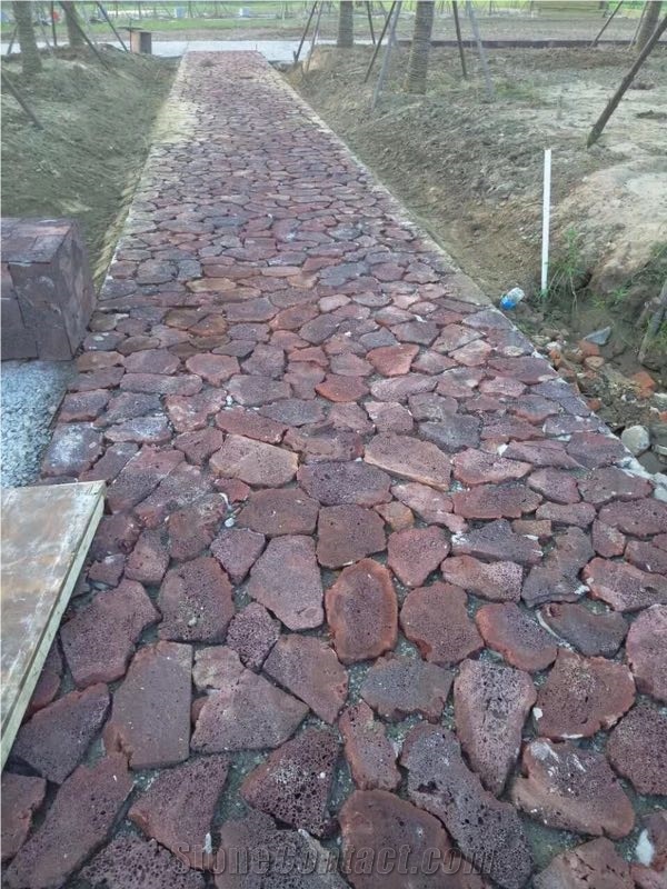 Red Lava Stone Flagstone
