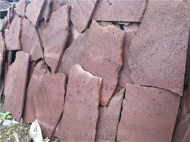 Red Lava Stone Flagstone