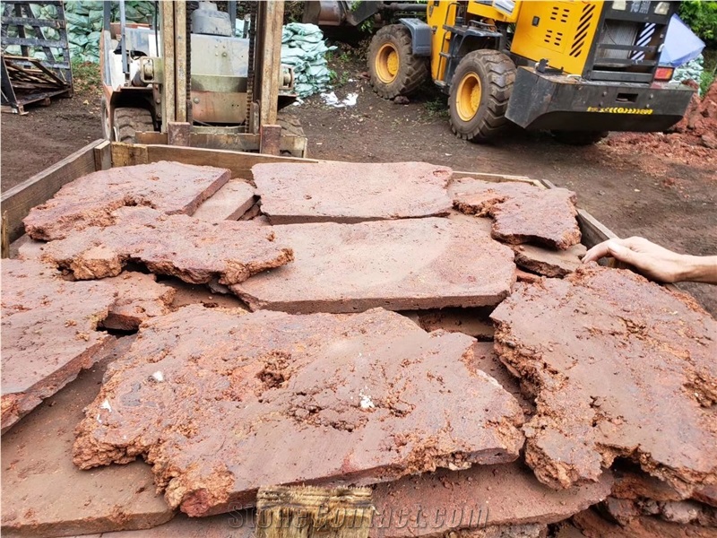 Red Lava Stone Flagstone