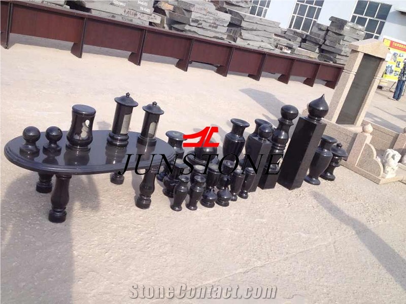 Shanxi Black Monumental Vases/Shanxi Black Lantern/Shanxi Black Memorial Decoration