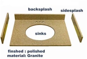 Sunset Gold, Golden Rust, Golden Sand, G682 Bath Top