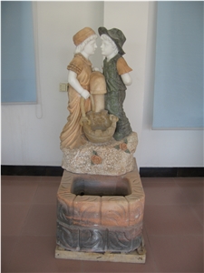 White Marble Human Sculpture