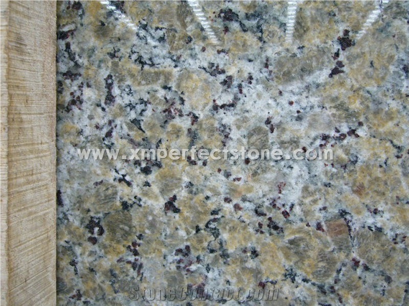 Beige Butterfly Granite for Prefab,Customized Kitchen Countertop