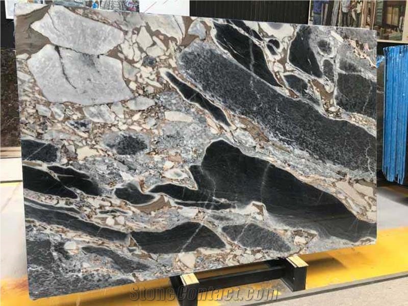 China Silver Blue Slab