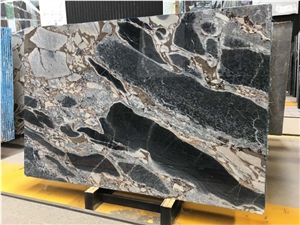 China Silver Blue Slab