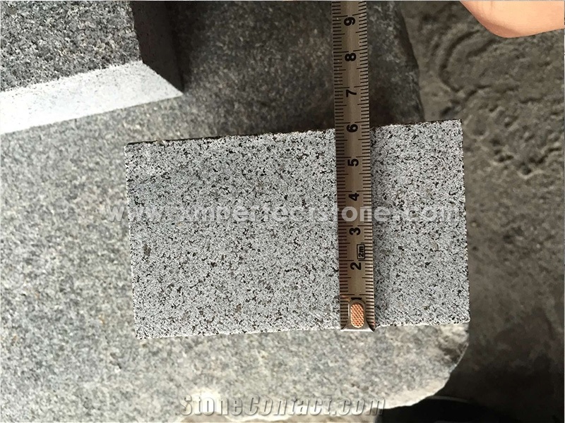 G654 Granite Cobble,Cube Stone 10x10cm