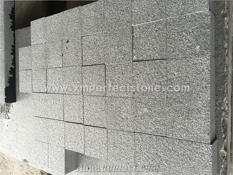 G654 Granite Cobble,Cube Stone 10x10cm