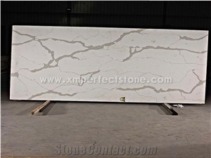 Quartz Vanity Top,Kicthen Top/Calacatta Quartz Slab