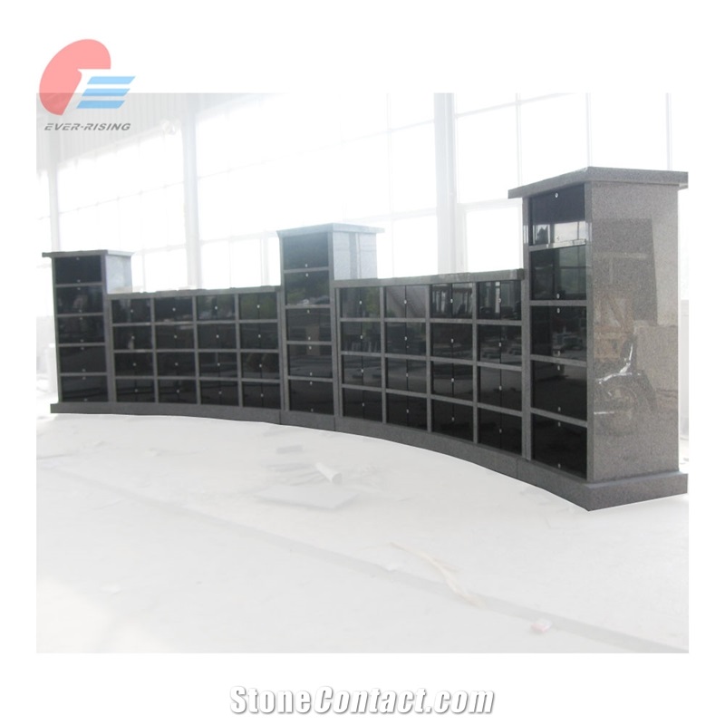 Grey Granite Curved Shape 188 Niche Columbarium