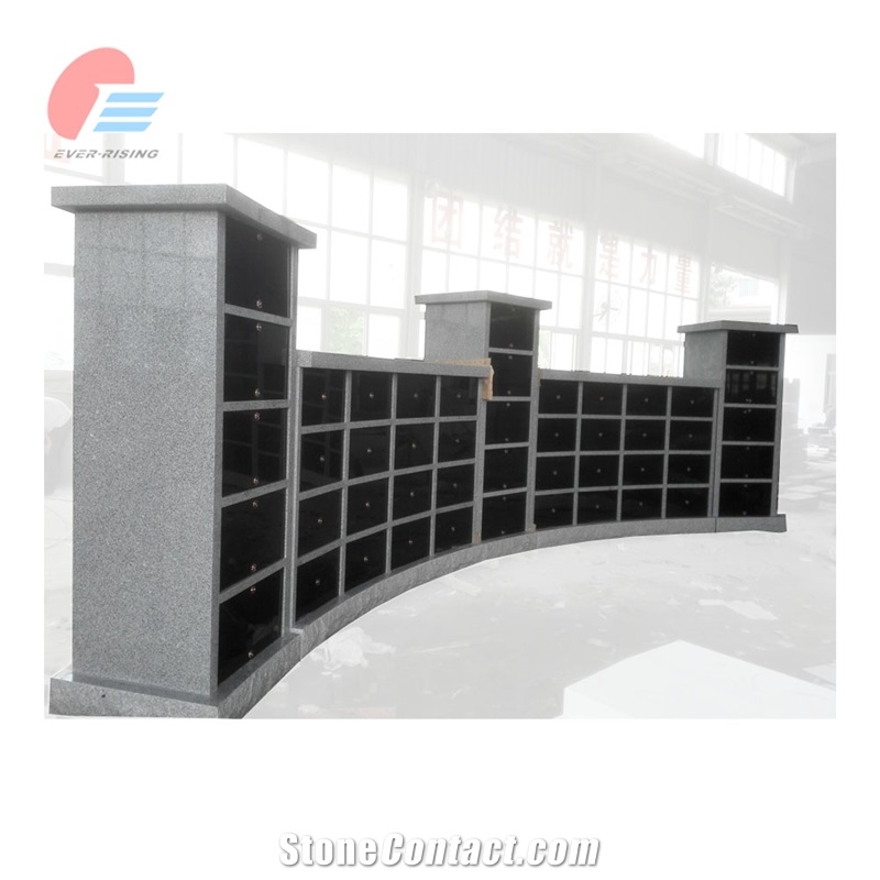 Grey Granite Curved Shape 188 Niche Columbarium