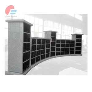 Grey Granite Curved Shape 188 Niche Columbarium