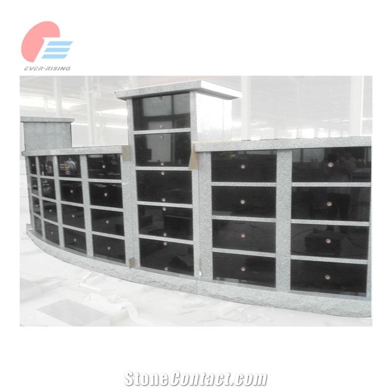Grey Granite Curved Shape 188 Niche Columbarium